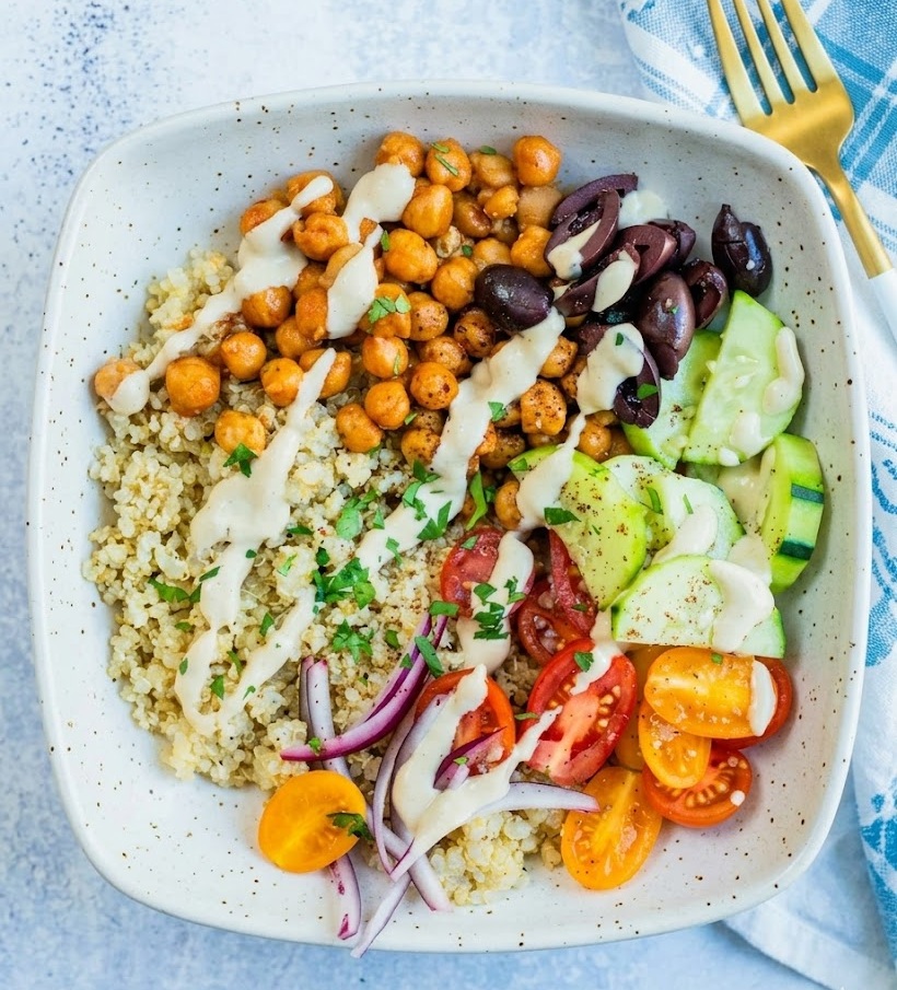 Grain bowl at 100+ vegan restaurant Calgary NE