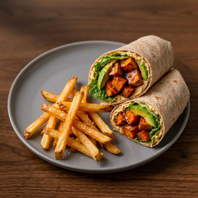 Sweet Potato Hummus Wrap