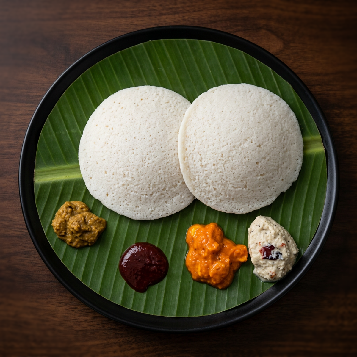 Plain Idli (Steamed Rice & Lentil Cakes)