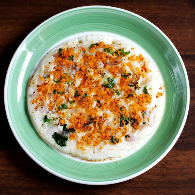 Vegetable Uthapam (Savory Vegetable Pancake).