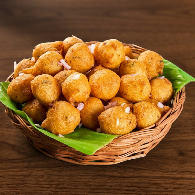 Punugulu (South Indian Batter Fritters).