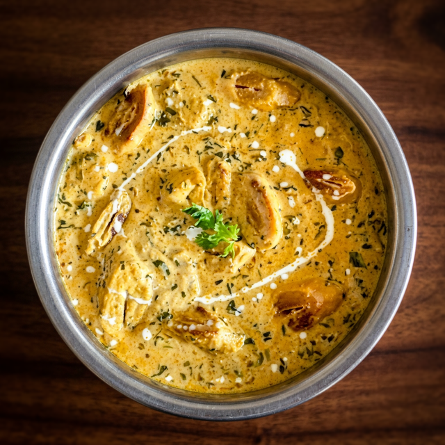 Soya Chaap Methi Malai (Soy Protein in Fenugreek Cream Sauce)