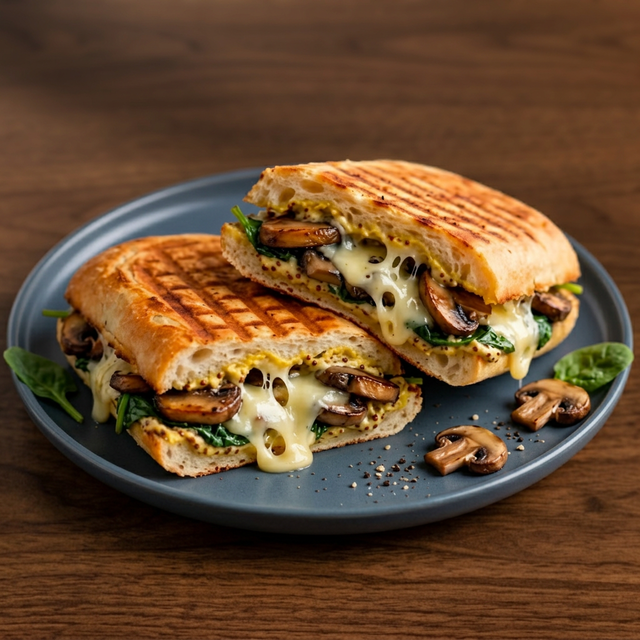 Mushroom Swiss Panini