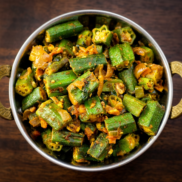 Bhindi Masala (Spiced Okra).